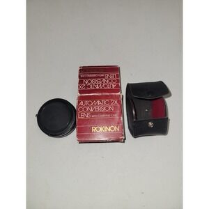 Rokinon 2X Auto Tele Converter for Minolta MD Japan w/Case‎ Camera Lens w/Covers